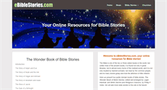 Desktop Screenshot of ebiblestories.com
